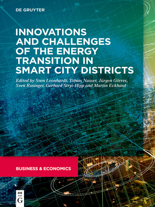 Cover image for Innovations and challenges of the energy transition in smart city districts